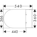 HANSGROHE 60292450 Wand WC Set EluPura S 540 mm