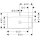 HANSGROHE 61027450 Aufsatzwaschtisch ge Xelu Q 800x480mm