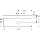 HANSGROHE 61109450 Aufsatzwaschtisch ge Xelu Q