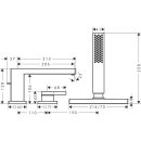 HANSGROHE 73443000 3-Loch Wannenrandmischer