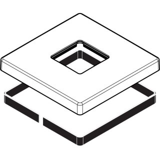 HANSGROHE 93245670 Rosette 124/124mm Metropol MB