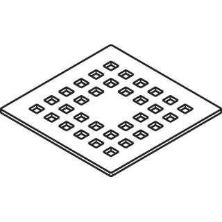 HANSGROHE 94764800 RainDrain Punktroste 10x10 BST