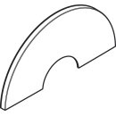 HANSGROHE 94940700 Blende rund oben 40 Grad