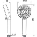 IDEAL STANDARD BD580AA Handbrause Alu+ Chrom