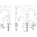 IDEAL STANDARD BD657A2 Waschtischarm. h.Auslauf LaDolceVita