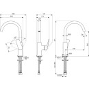 IDEAL STANDARD BD658A2 Waschtischarm. h.Auslauf LaDolceVita