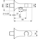 IDEAL STANDARD BD682A2 Wandanschlussbogen UP La Dolce Vita