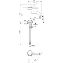 IDEAL STANDARD BD755AA WT-Armatur Ceraline Nuovo Ausld.90mm