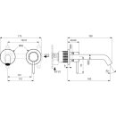 IDEAL STANDARD BD764AA Wand-Waschtischarmatur Ceraline Nuovo