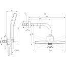 IDEAL STANDARD BD827AA ArmaturenPaket Idealrain Regenbrause,