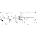 IDEAL STANDARD BD848AA Wand-Waschtischarmatur Ceraline Nuovo