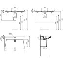 IDEAL STANDARD E262901 M&ouml;belwaschtisch La Dolce Vita 860 mm