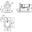 IDEAL STANDARD E263701 Wandbidet La Dolce Vita Wei&szlig;