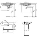 IDEAL STANDARD E2644MA M&ouml;belwaschtisch La Dolce Vita 660 mm