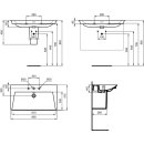 IDEAL STANDARD E267601 M&ouml;belwaschtisch La Dolce Vita 860 mm