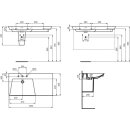 IDEAL STANDARD E267801 M&ouml;belwaschtisch La Dolce Vita 1060 mm