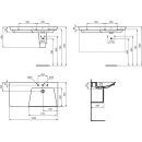 IDEAL STANDARD E267901 M&ouml;belwaschtisch La Dolce Vita 1060 mm