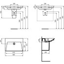 IDEAL STANDARD E270001 M&ouml;belwaschtisch La Dolce Vita 660 mm