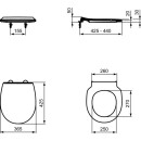 IDEAL STANDARD E3354HY WC-Sitz Tirso Sandwich Softsloce