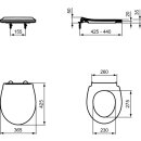 IDEAL STANDARD E335601 WC-Sitz Tirso Sandwich Softsloce