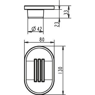 IDEAL STANDARD H960032NU JADO Ersatzseifenschale Glance,