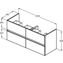 IDEAL STANDARD R0267WG WT-Unterschrank Eurovit+ 4 Ausz&uuml;ge