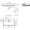 IDEAL STANDARD R053701 Waschtisch Extra 815 mm 1 Hahnloch