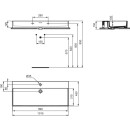 IDEAL STANDARD R053801 Waschtisch Extra 1015 mm 1 Hahnloch