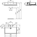 IDEAL STANDARD R0543MA Waschtisch Extra 615 mm 3 Hahnl&ouml;cher