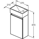 IDEAL STANDARD R0569TI M&ouml;belpaket Eurovit+ HWB re. 37cm Wei&szlig;