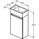 IDEAL STANDARD R0570WG M&ouml;belpaket Eurovit+ HWB li. 37cm Wei&szlig;