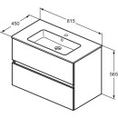 IDEAL STANDARD R0574TI M&ouml;belpaket Eurovit+ m.WT 81cm Wei&szlig;