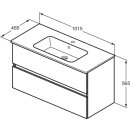 IDEAL STANDARD R0575TI M&ouml;belpaket Eurovit+ m.WT 101cm Wei&szlig;