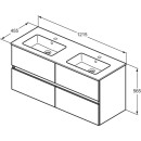 IDEAL STANDARD R0577TI M&ouml;belpaket Eurovit+ m.WT 121cm Wei&szlig;