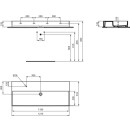 IDEAL STANDARD T536701 Waschtisch Solos 1215 mm 1 Hahnloch