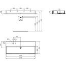 IDEAL STANDARD T536801 Waschtisch Solos 1215 mm 2 Hahnl&ouml;cher