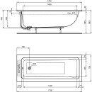 IDEAL STANDARD T540201 K&ouml;rperform-Badewanne La Dolce Vita