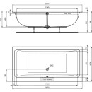 IDEAL STANDARD T540801 Duo-Badewanne La Dolce Vita