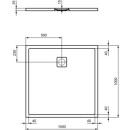 IDEAL STANDARD T5424FG Brausewanne Ultra Flat Evo