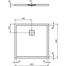 IDEAL STANDARD T5425FG Brausewanne Ultra Flat Evo