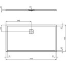 IDEAL STANDARD T5430FG Brausewanne Ultra Flat Evo