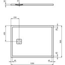 IDEAL STANDARD T5438FG Brausewanne Ultra Flat Evo