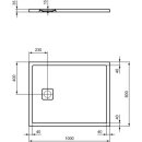 IDEAL STANDARD T5442FO Brausewanne Ultra Flat Evo