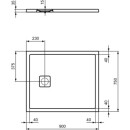 IDEAL STANDARD T5445FG Brausewanne Ultra Flat Evo