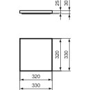 IDEAL STANDARD T5563Y3 tablette de lavabo Solos 330 mm