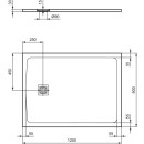 IDEAL STANDARD T5595FR Rechteck-Brausewanne Ultra Flat S +