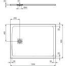 IDEAL STANDARD T5595FV Rechteck-Brausewanne Ultra Flat S +