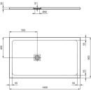 IDEAL STANDARD T5599FR Rechteck-Brausewanne Ultra Flat S +