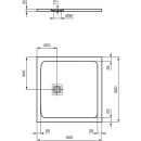 IDEAL STANDARD T5600FR Quadrat-Brausewanne Ultra Flat S +