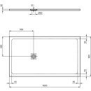 IDEAL STANDARD T5601FT Rechteck-Brausewanne Ultra Flat S +
